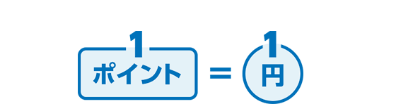 1ポイント=1円