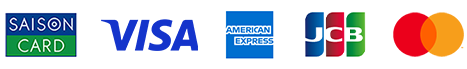 SAISON CARD INTERNATIONAL、VISA、AMERICAN EXPRESS、JCB、MasterCard