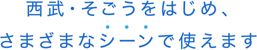 西武・そごうで使える 西武・そごう以外でも使える